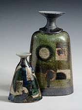 Saltglaze Bottles - 15 and 35cm