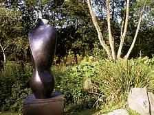 Black Sculptured Form - 140cm