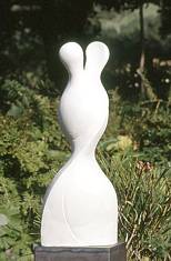 White Sculptured Form - 140cm