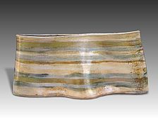 Salt Glazed Wave Form - 25cm